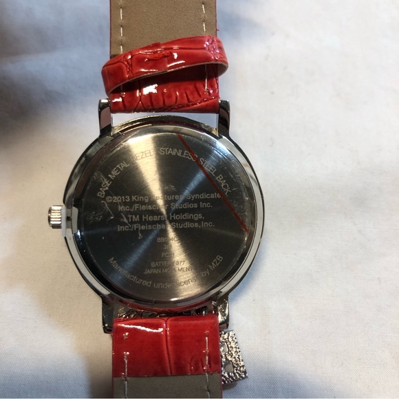 Betty Boop Wristwatch Jewelled Charms  Needs Battery Plastic Tag Still Attached - Picture 13 of 15